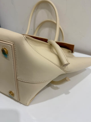 Proenza Schouler Pipe Leather Top-Handle Tote Bag Cream Women's Large