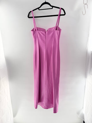 Alexis sleeveless maxi faux leather dress, S