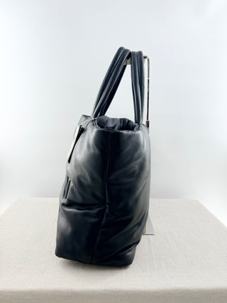 Saint Laurent large quilted lambskin puffer tote bag