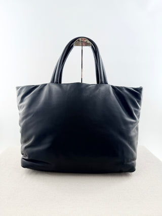 Saint Laurent large quilted lambskin puffer tote bag