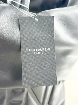 Saint Laurent large quilted lambskin puffer tote bag