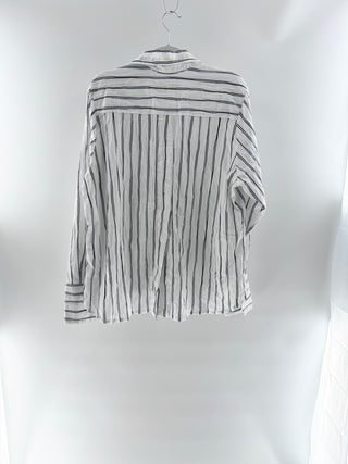 JBQ cotton blend striped button down shirt, XL