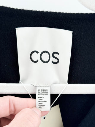 COS wool and cashmere blend poncho, one size