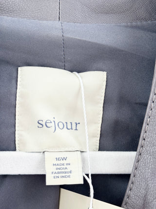 Sejour leather jacket, 16 W