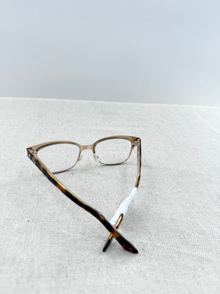 Christian Dior Black Tortoise Metal and Acetate Optical Frames Eyeglasses