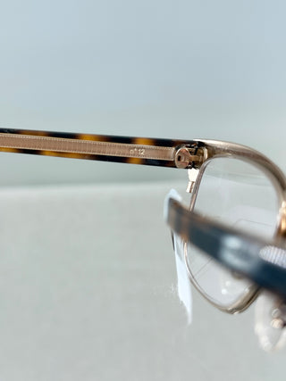 Christian Dior Black Tortoise Metal and Acetate Optical Frames Eyeglasses