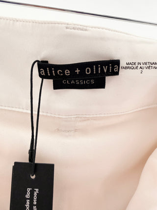 Alice & Olivia faux leather mini skirt, 2