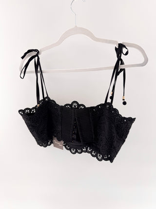 Zimmermann lace crop top, 2/M