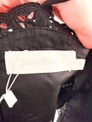 Zimmermann lace crop top, 2/M