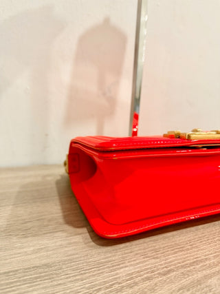 Chanel small boy bag patent leather