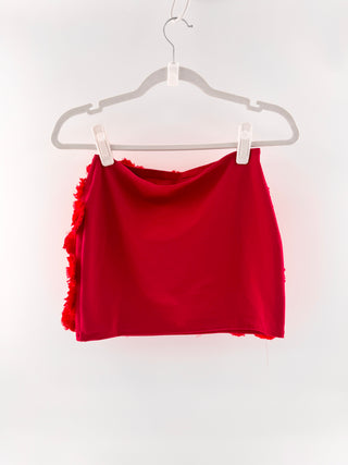 Burdash Bikinis Rosette crop top & mini skirt set, os