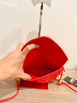 Bottega Veneta intreciatto cross body bag leather