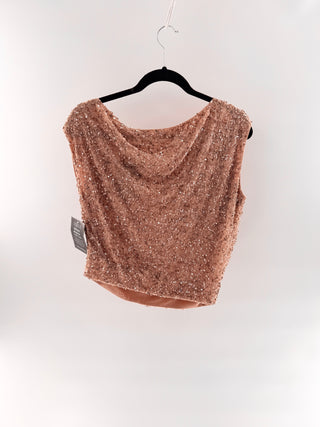 Retrofete Sequin draped top, xs