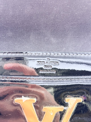 Louis Vuitton patent leather louise clutch bag