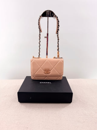 Chanel chanel 19 quilted leather WOC small bag
