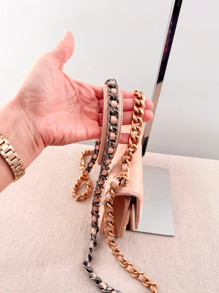 Chanel chanel 19 quilted leather WOC small bag
