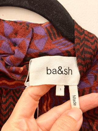 Ba&Sh silk ruffle midi dress, 6