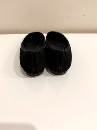 Donald J. Pliner Rhinestones Slip On Dre-ks Ballet Flat Shoes Black Women's 7.5