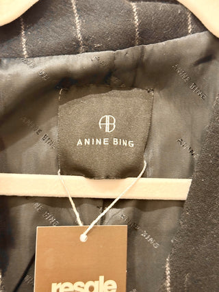 Anine Bing woold blend striped blazer, XS - oversized