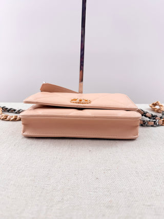 Chanel chanel 19 quilted leather WOC small bag