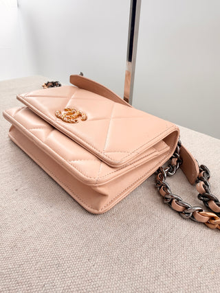 Chanel chanel 19 quilted leather WOC small bag