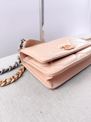 Chanel chanel 19 quilted leather WOC small bag