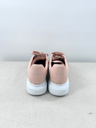 Alexander McQueen Oversized Glitter Chunky Lace-Up Sneakers Pink Women's EU 38