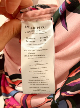 Emilio Pucci faux wrap low back midi dress, 8