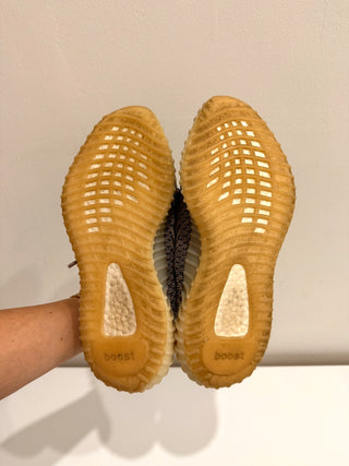 Yeezy Boost 350 V2 "Ash Pearl" Primeknit Athletic Lace Up Sneakers Men's Size 7