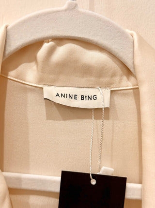 Anine Bing 100% silk button down shirt, M