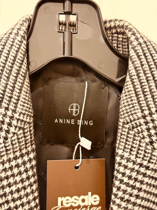 Anine Bing plaid oversized blazer wool blend, XXS - oversized