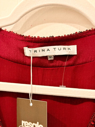 Trina Turk sequin kimono top, M/L