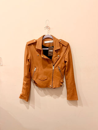 IRO lamb leather moto jacket, 38 FR / US 6