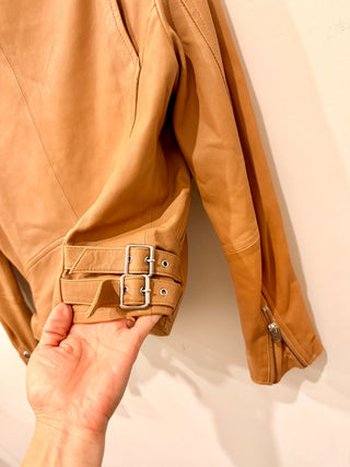 IRO lamb leather moto jacket, 38 FR / US 6