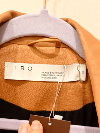 IRO lamb leather moto jacket, 38 FR / US 6