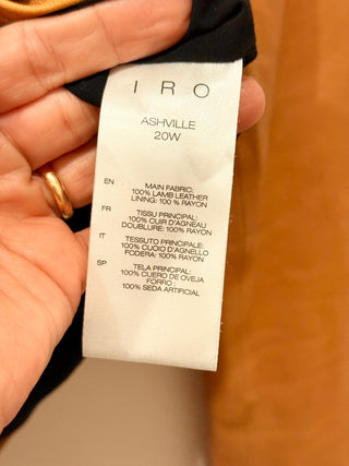 IRO lamb leather moto jacket, 38 FR / US 6