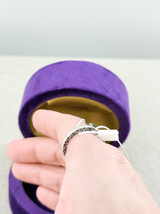 Gucci silver double GG marmont ring, 8