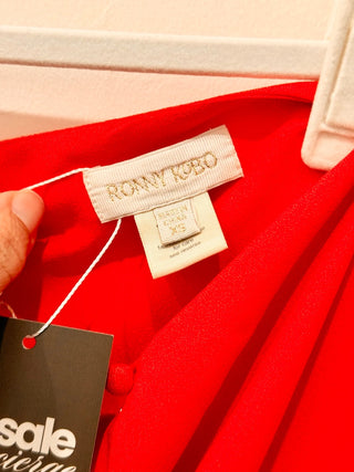 Ronny Kobo fringe cover up wrap skirt, XS