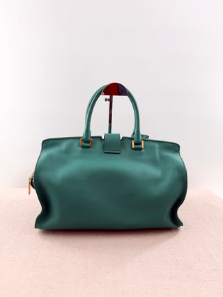 Saint Laurent classic Y cabas leather top handle handbag