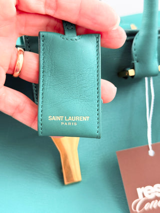Saint Laurent classic Y cabas leather top handle handbag