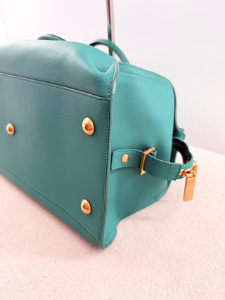 Saint Laurent classic Y cabas leather top handle handbag