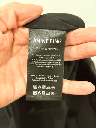 Anine Bing tuxedo pants cropped, 26 / 2