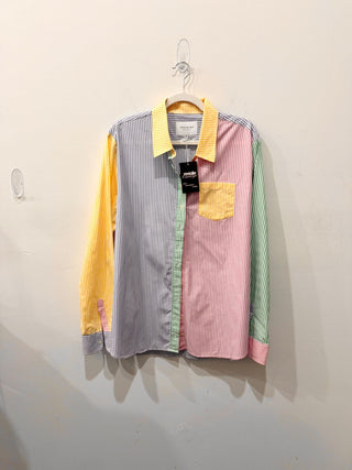 The shirt boyfriend shirt button down striped, XL