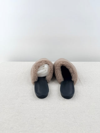 Jenni Kayne shearling slide mules, 39