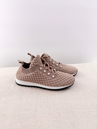 Jimmy Choo veles faux Pearl knit sneakers, 40