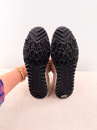 Jimmy Choo veles faux Pearl knit sneakers, 40