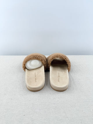 Jenni Kayne shearling open slides, 38