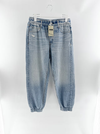 Rag & Bone faux denim miramar jogger pants, L