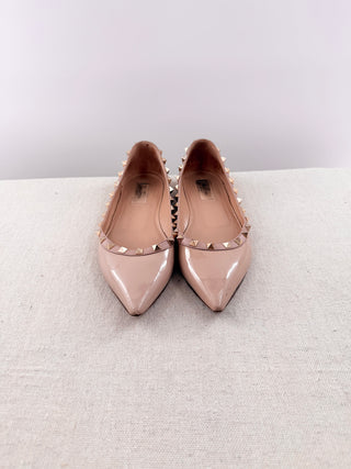 Valentino Garavani Pointed-Toe Ballet Flats, 39