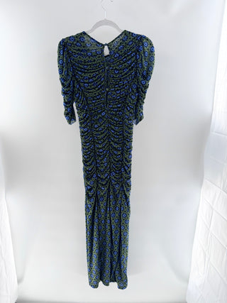 Free People ruched long dress jersey, S